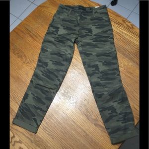 Lucky Brand The Cargo Camo Print Twill Pant NWT